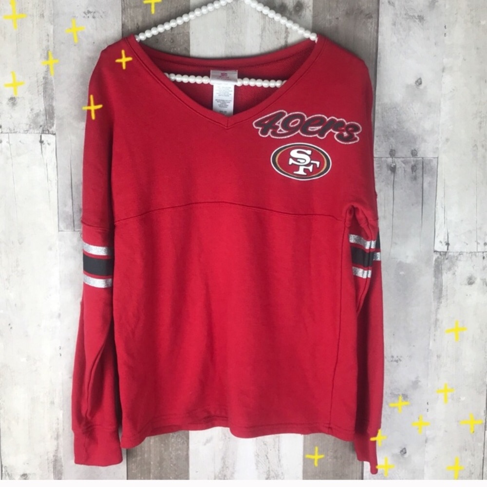 SF 49ers pullover red sweat shirt size small